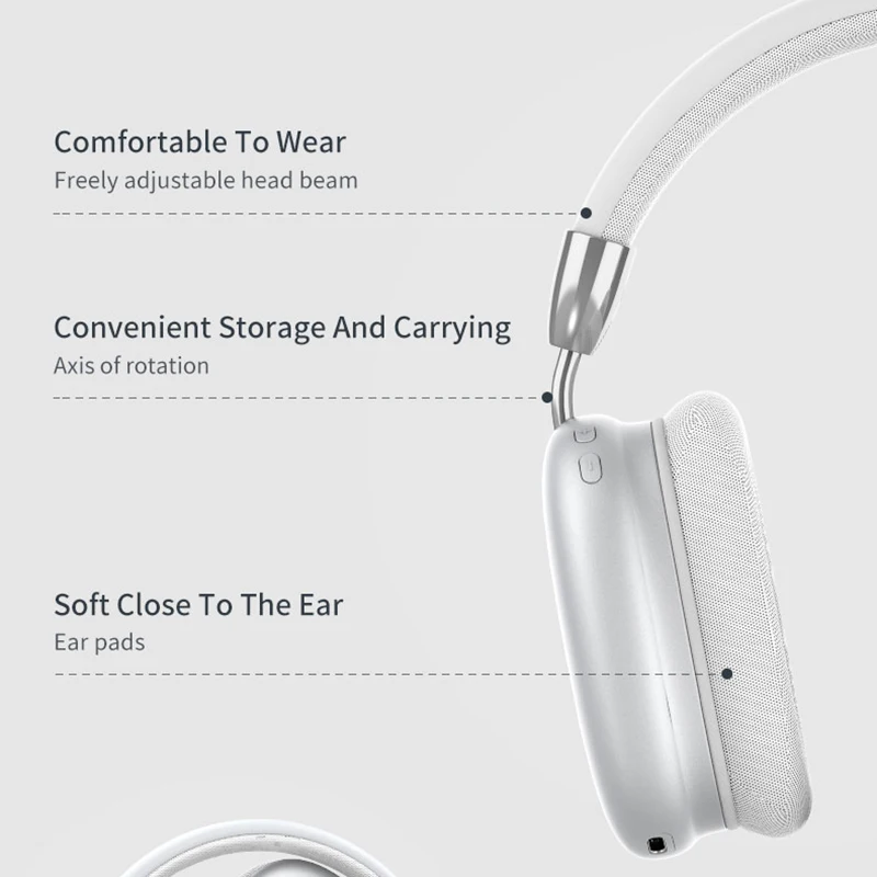 Беспроводные Bluetooth-наушники для смартфона складные наушники с микрофоном Hi-Fi