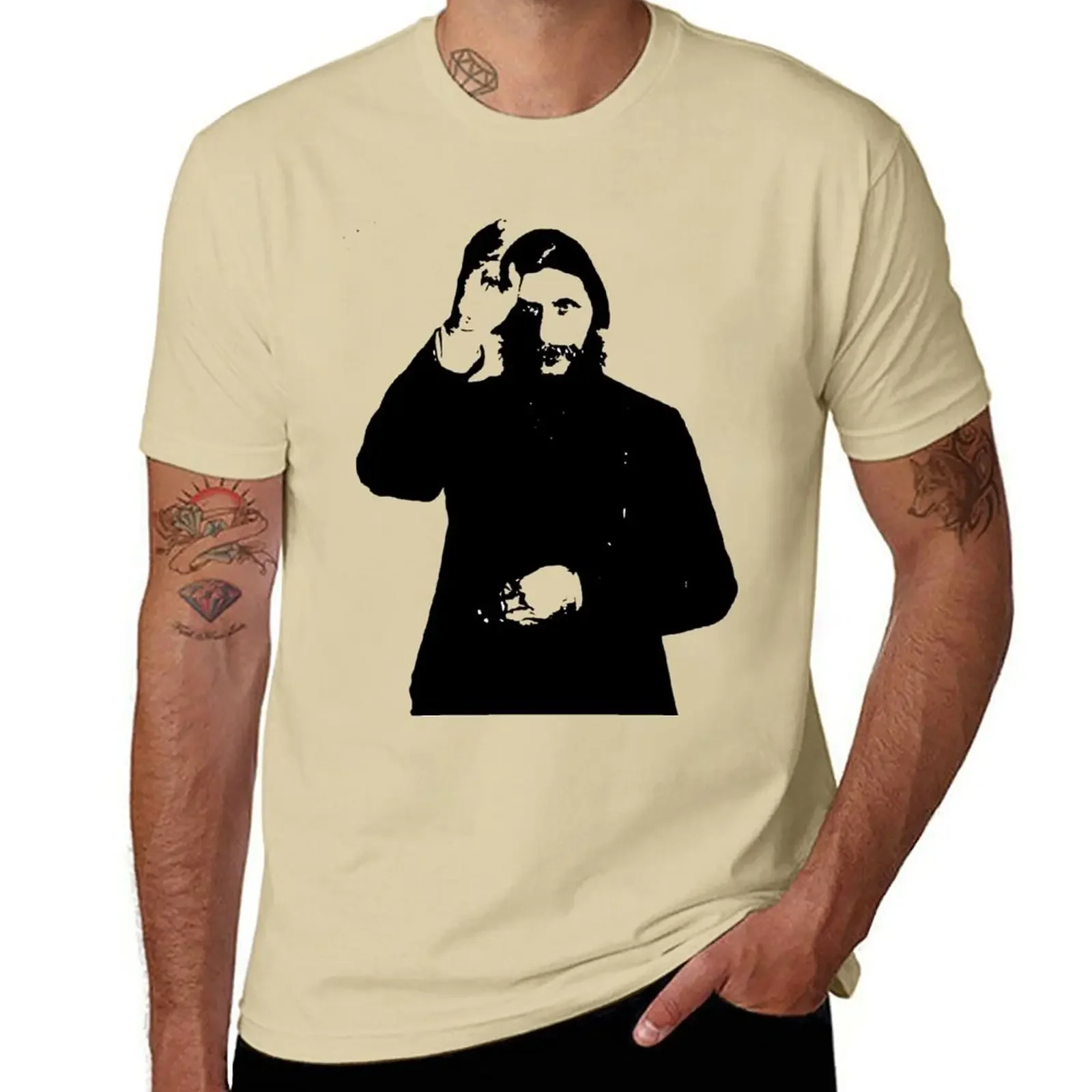 Эстетическая одежда для мужчин новинка тяжелая толстовка с рисунком Распутина