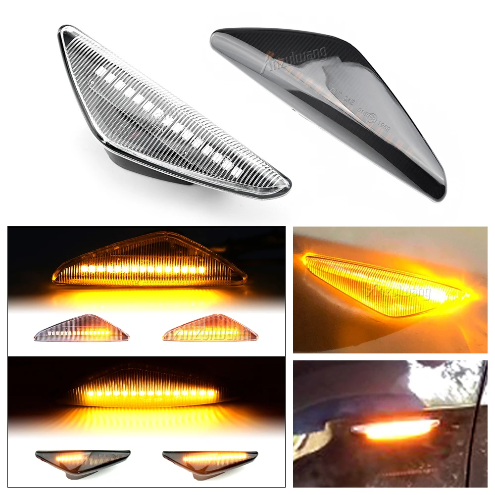 For BMW X3 F25 X5 E70 X6 E71 E72 2008-2014 Dynamic LED Turn Signal Side Marker Lights Fender Lamp Sequential Indicator Lamps