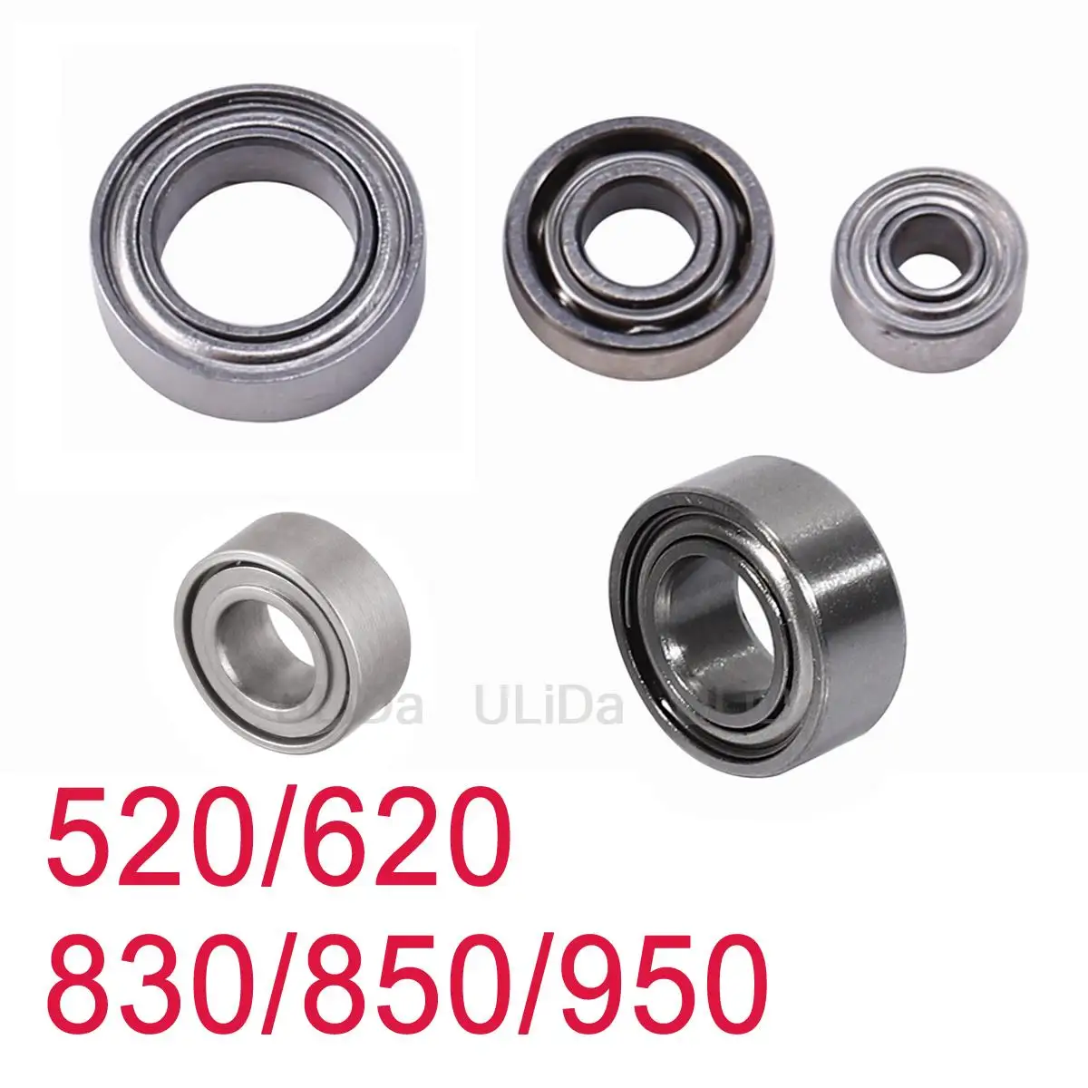 

4Pcs 520 620 830 850 950 Bearing 5mm/6mm Guide Roller Bearings for Tamiya Mini 4WD RC Car 2*6*2.5 2*5*2.5 3*8*3 5*8*2.5 5*9*3