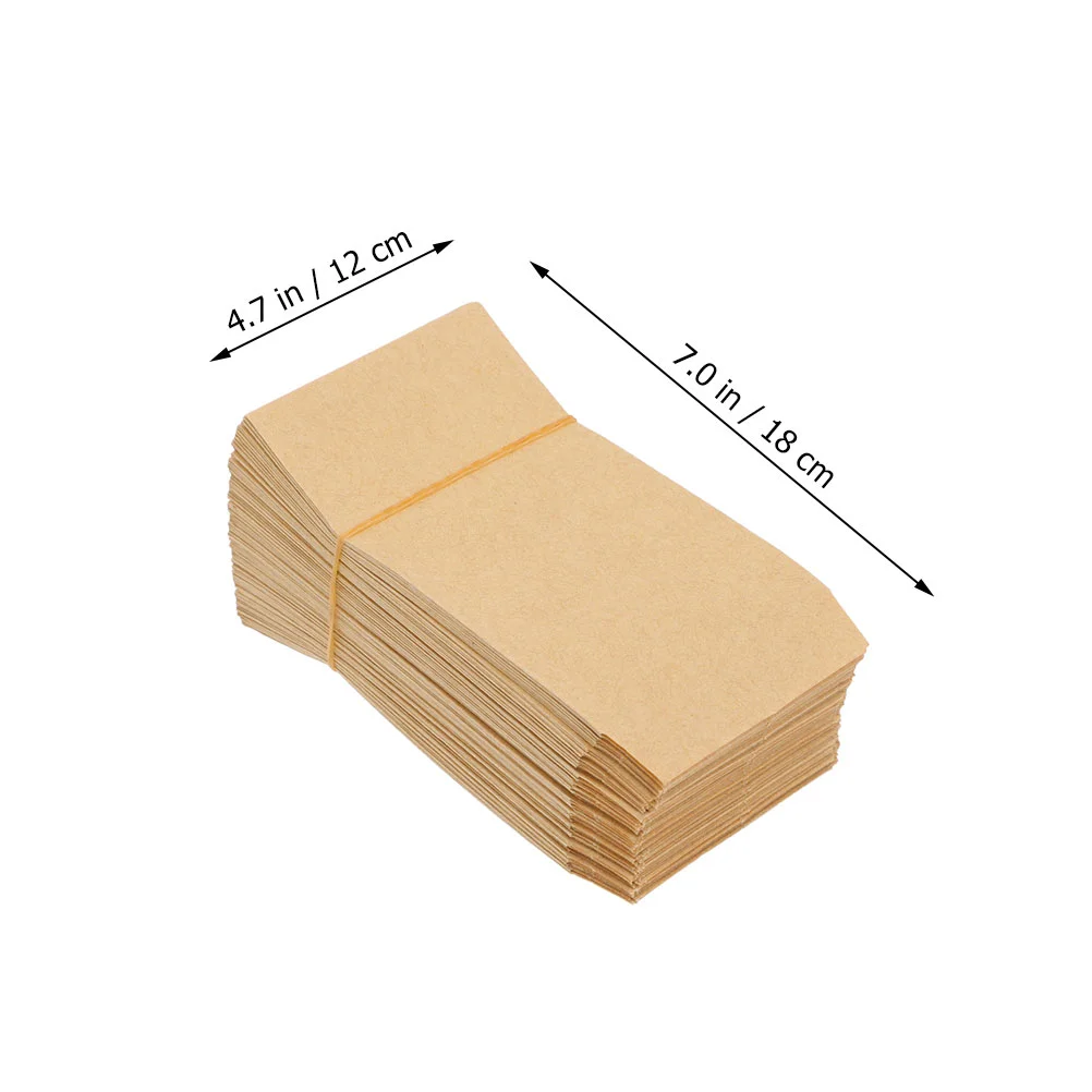 

100 Pcs Rice Starter Trays Cookie Packaging Bags Storage Corn Pouch Useful Packing Kraft Paper Holder Small