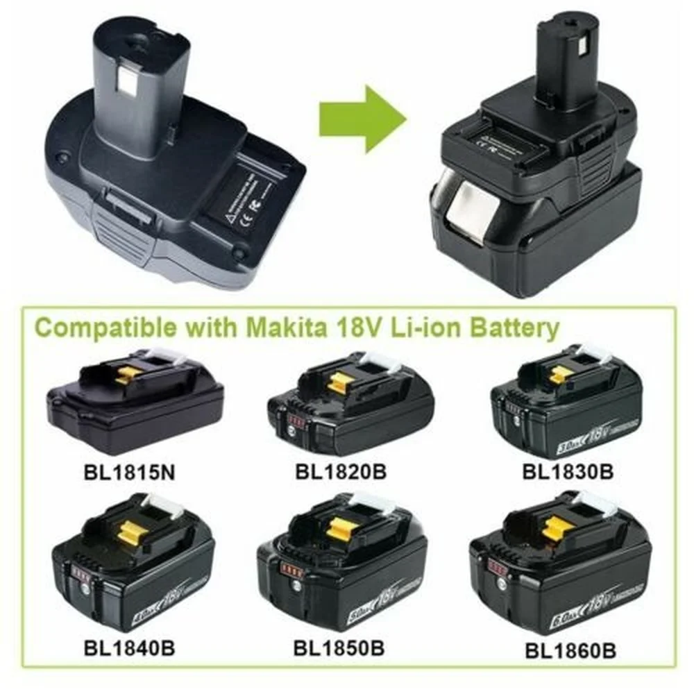 MT20RNL Ryobi 18v Battery Convertor Adapter for Makita 18V Li-Ion Battery Used Convert for Roybi 18V Tool Battery enlarge