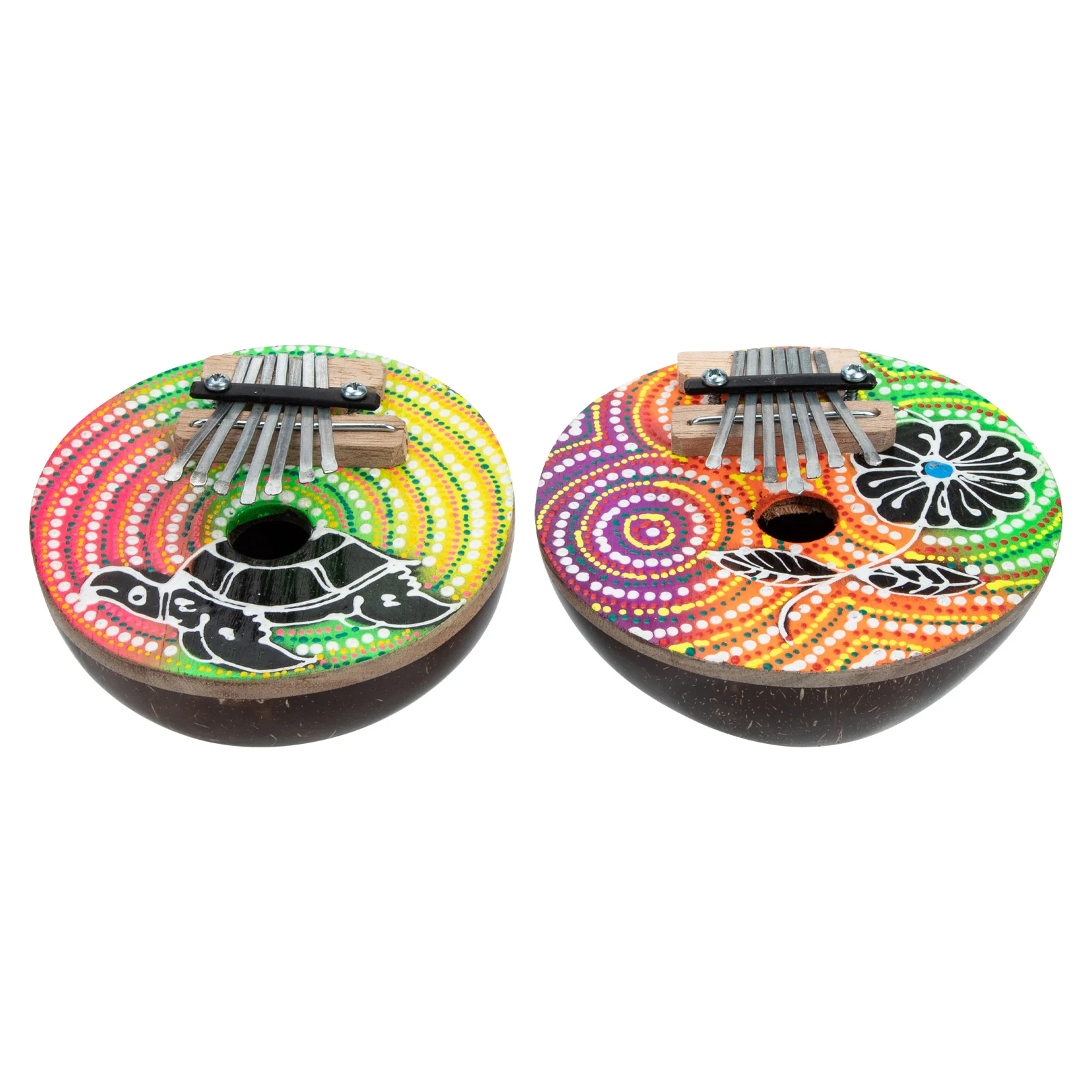 

Coconut Shell Mini Kalimba Piano Musical Instrument Toy Kids Plaything Beginner Beginners Small Thumb Portable