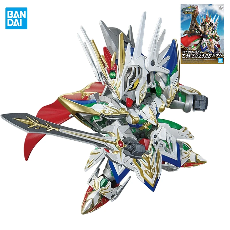 

Bandai собранная модель Gundam SD World Heroes Biography BB рыцарь-воин Strike Gundam Hand Аниме периферийные игрушки