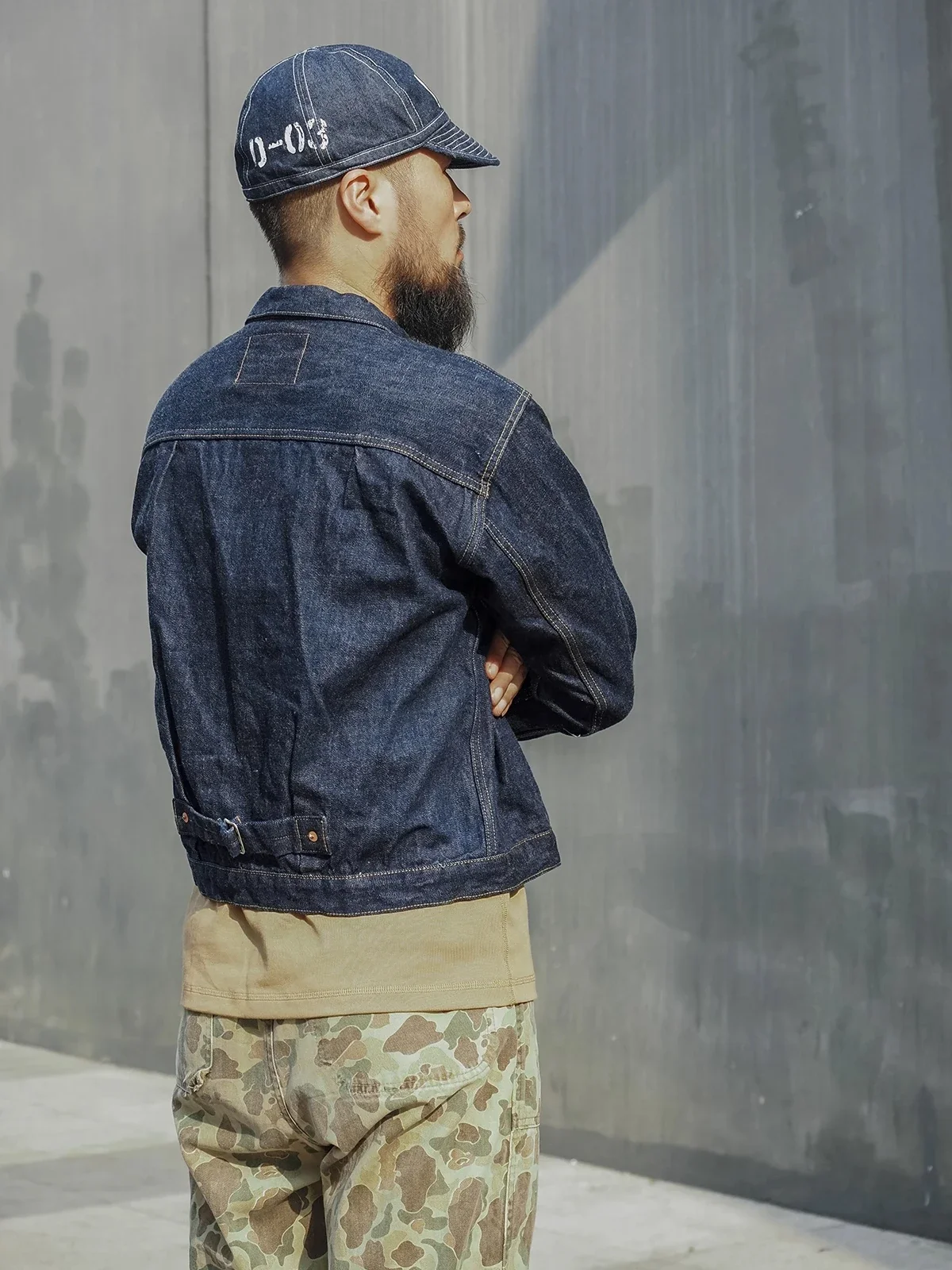 Прочная джинсовая куртка Bronson 44806XX военная модель синяя блузка с кромкой связью