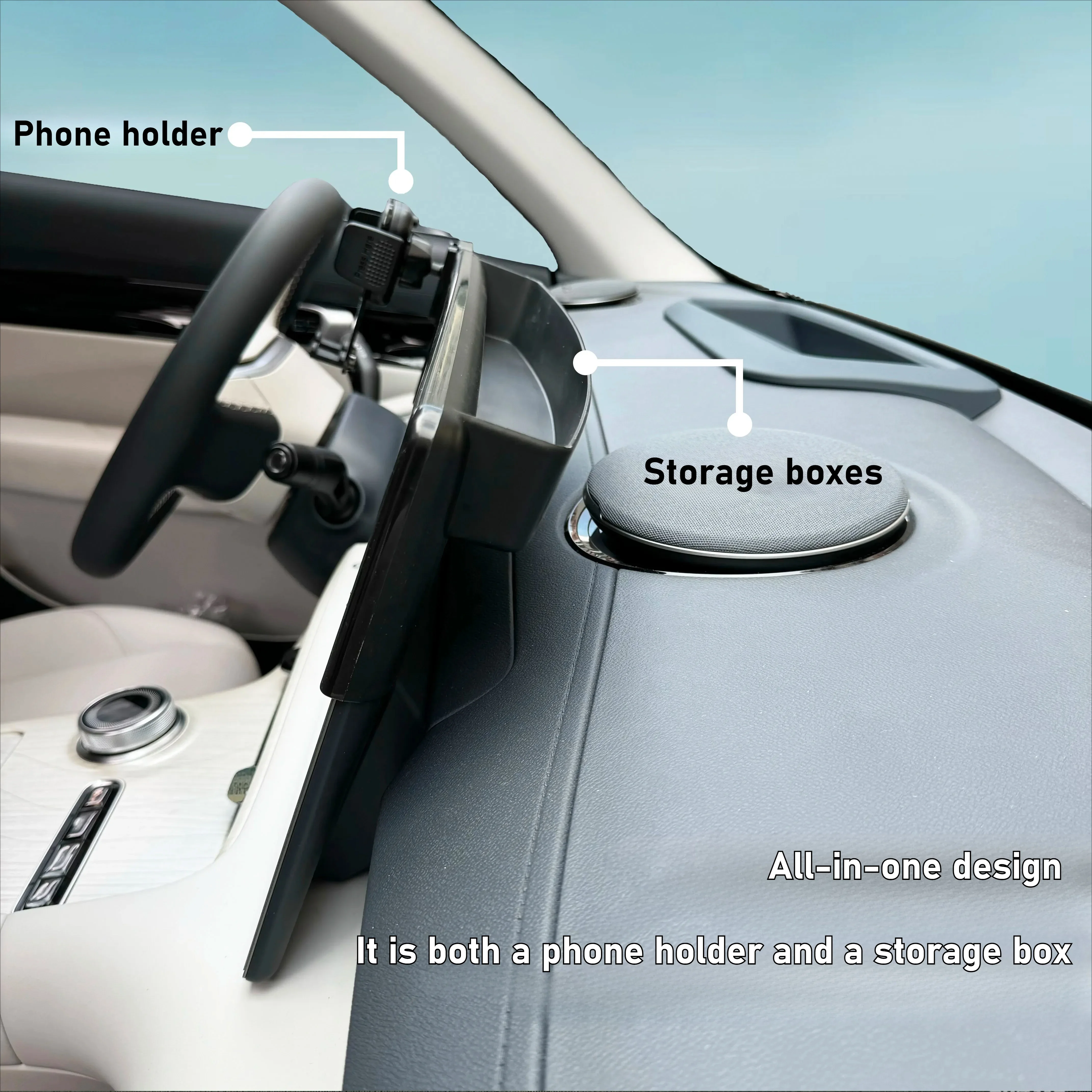 Фото Для Geely EX5 держатель мобильного телефона автомобильный держатель центральный экран управления многофункциональный навигационный кронштейн ящик для хранения №4