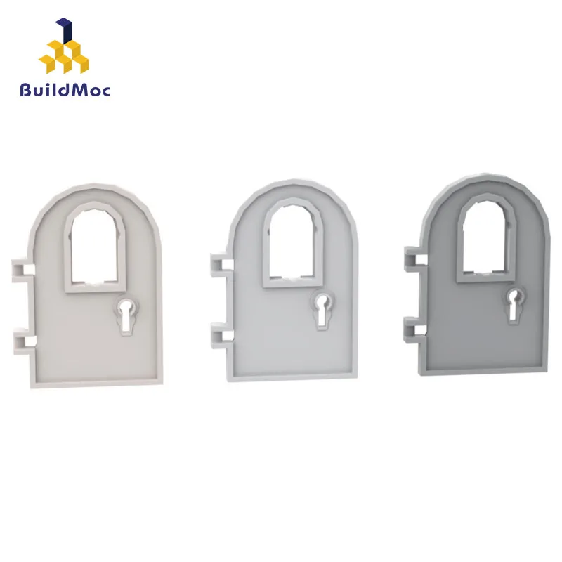 

10PCS MOC Bricks 64390 4x6 Dome door with window and keyhole Building Blocks Parts DIY Construction Educational Parts Toys