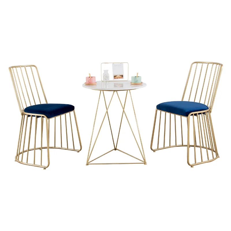 

Iron Art Gold Dining Chair Designer Leisure Single Chair Bar Chair High Chair Creative Chair