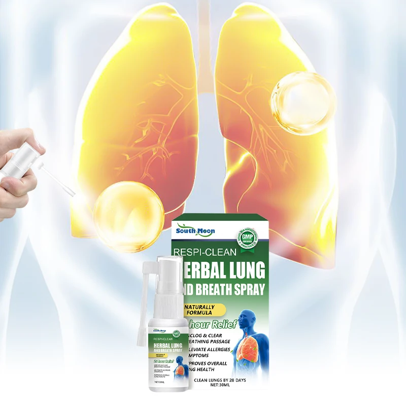 Спрей для очистки легких травяной очиститель дыхание детоксикация дыхательная