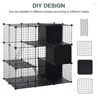 diy pet playpen dog fences animal cat crate cave multi functional sleeping playing kennel rabbits guinea pig cage dog house
