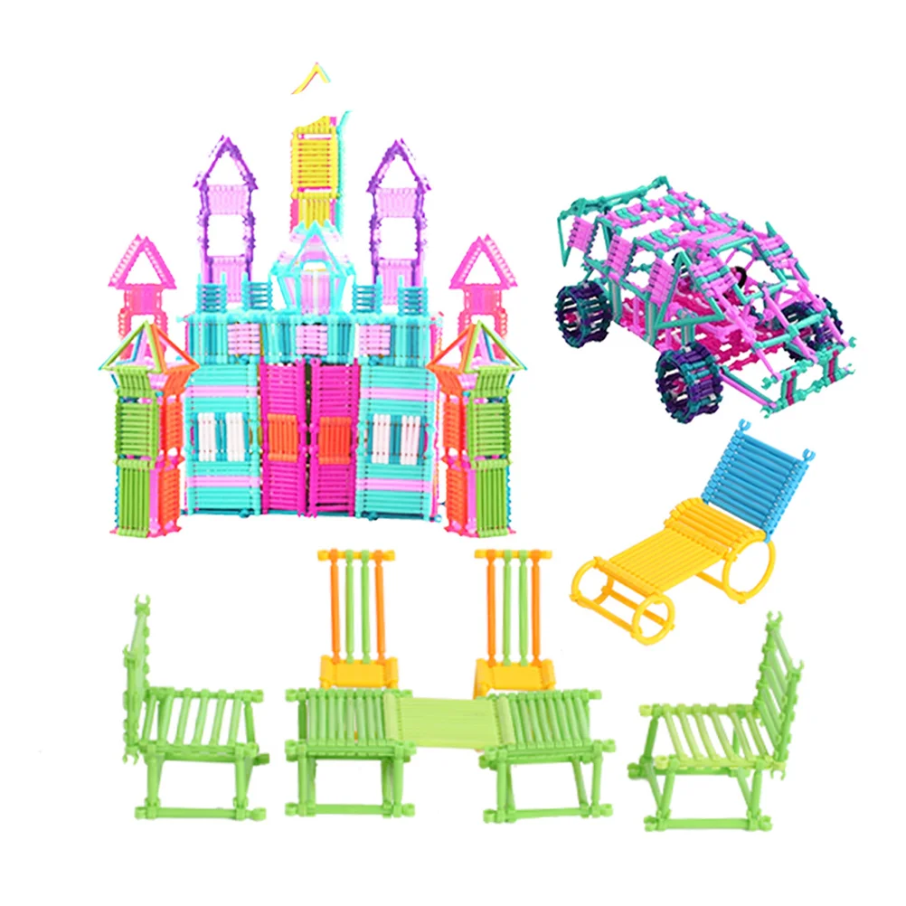 

1 Набор умных палочек «сделай сам», вставленная звеньевая головоломка, пластиковая вставная игрушка-конструктор (Стиль B)