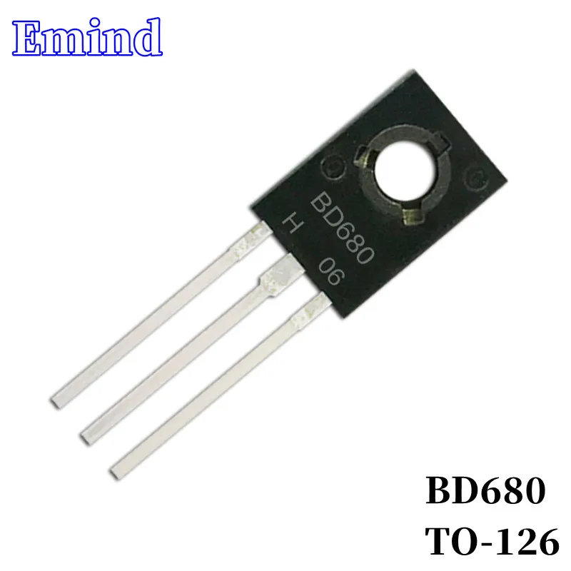 

10/20/30Pcs BD680 DIP Transistor TO-126 Type PNP Bipolar Amplifier Transistor 80V/6A