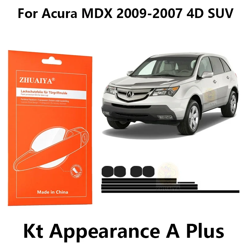 

ZHUAIYA Door Edge Guards Door Handle Cup Paint Protection Film TPU PPF For Acura MDX 2009-2001 4D SUV car assecories