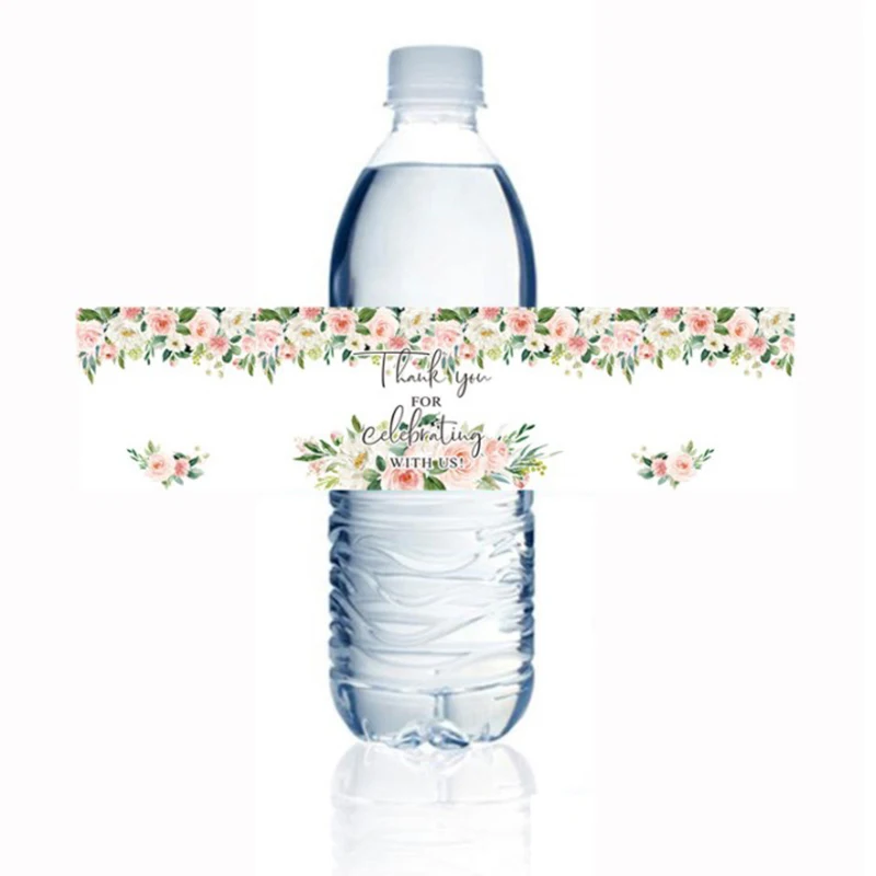 

Наклейки на бутылки с водой, Упаковочная этикетка, спасибо за празднование с нами, бумажная наклейка для упаковки подарков, украшение для счастливой свадьбы, 20 шт.