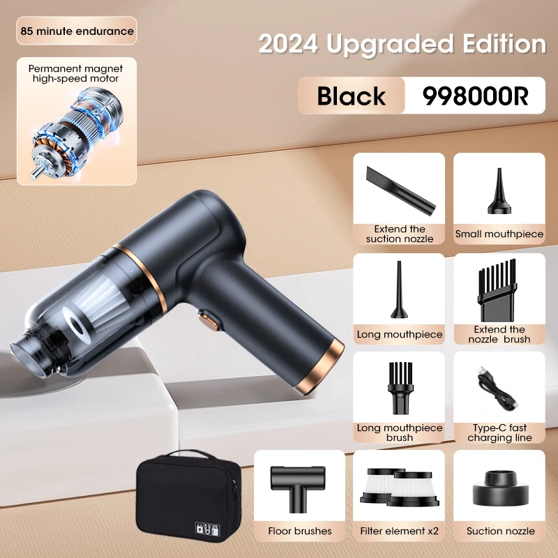 Беспроводной автомобильный пылесос 99800 Па