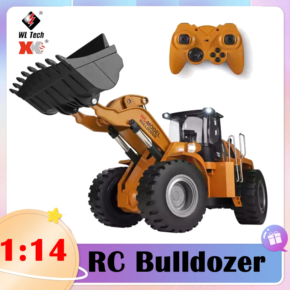 

WLtoys 14800 1/14 RC Bulldozer Electric Remote Control Bulldozer RC Engineering Vehicles Toy 2.4G LED Lights Sound RC Car Child