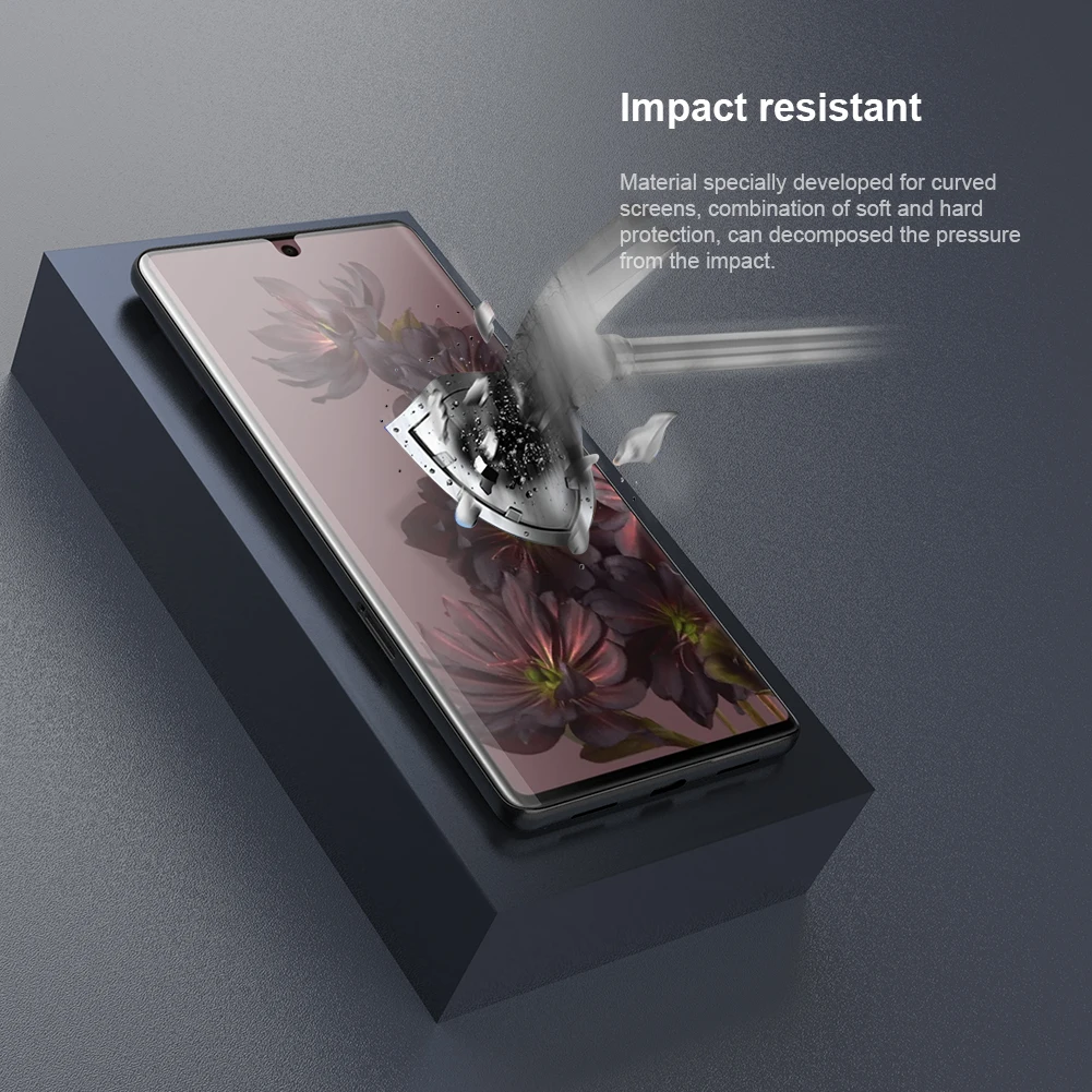 NILLKIN For Google Pixel 7 Pro Protective Film 2 PCS Impact Resistant Curved Screen Protector For Google Pixel 7 Pro Soft Fiim