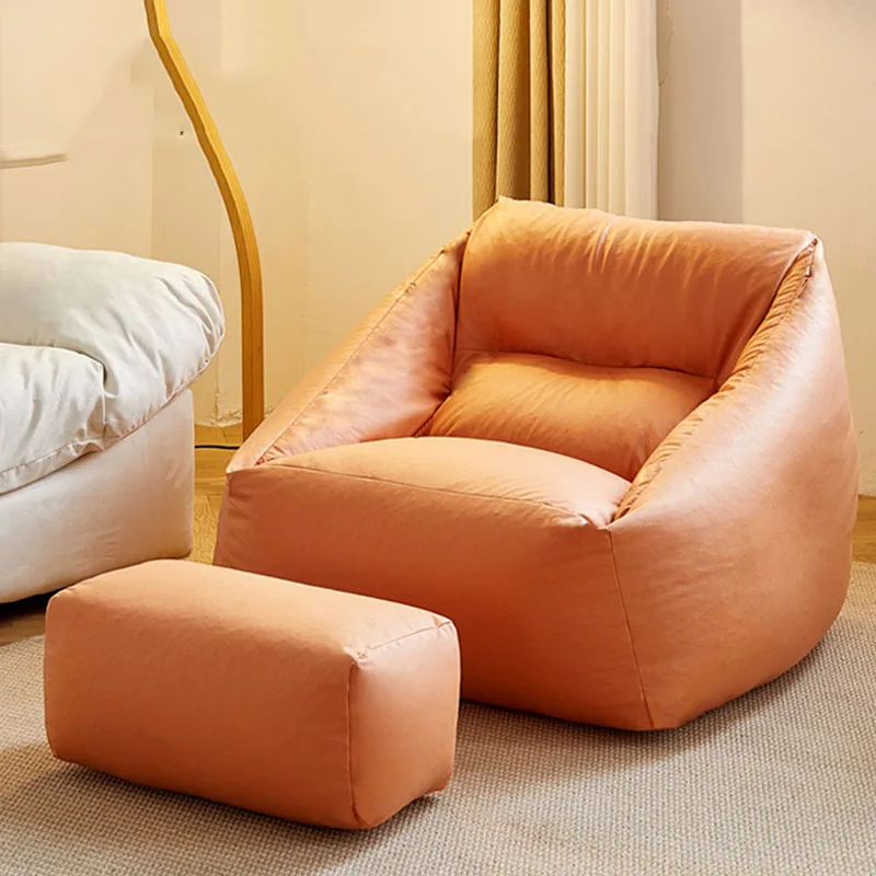 

Italiano Minimalist Sofa U Shape Arm Recliner Simple Yellow Sofa Leisure Vintage Living Room Decoration Divano House Furniture