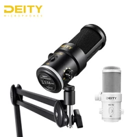 deity vo 7u usb digital dynamic microphone supercardioid 24 bit depth adjustable variety rgb effect for podcasting self media