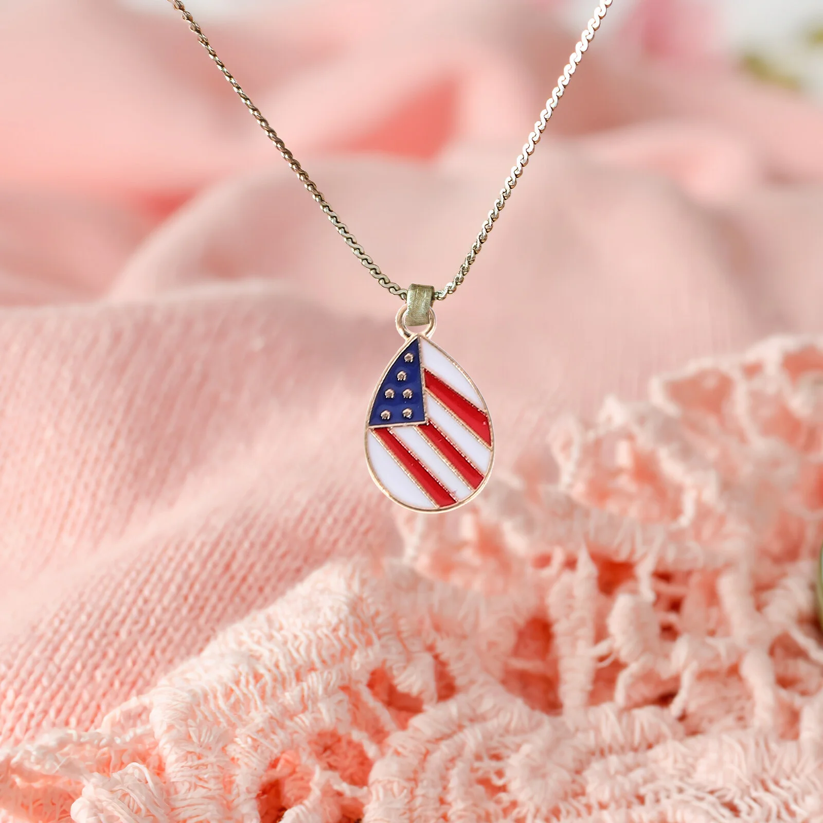 United States Independence Day Charms Necklace Making Kit Bracelet Jewelry Small