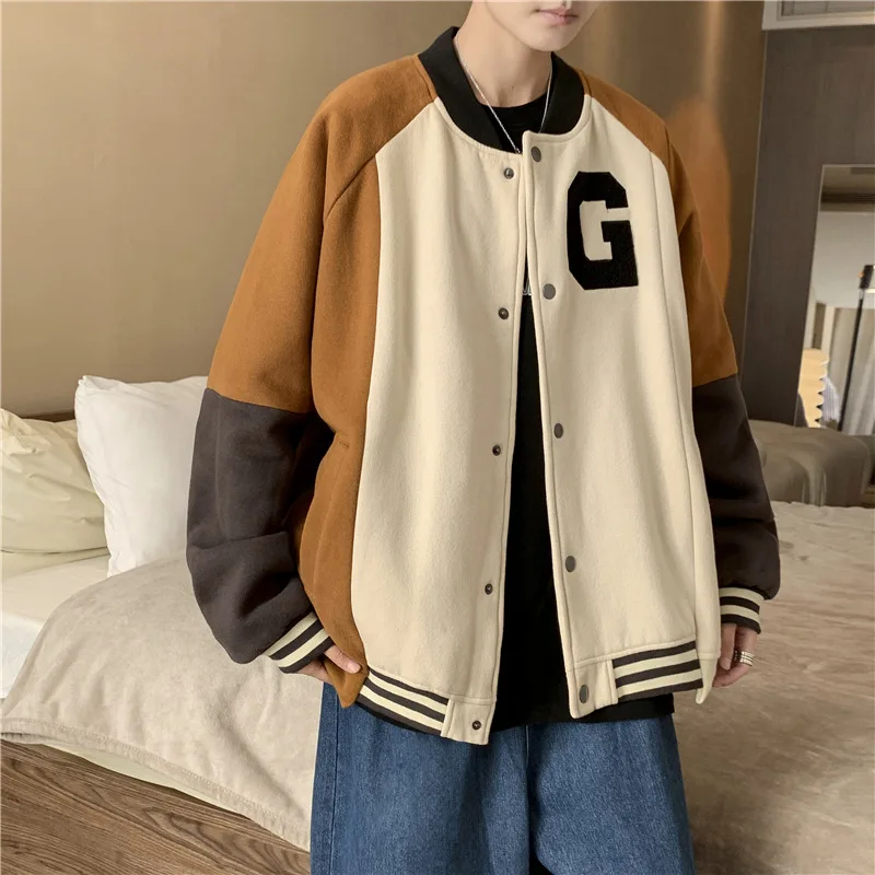 

Men's Women's Winter Y2K Clothes Baseball Varsity Jacket Brand Men's Clothing Sweatshirts Coat Overover Bomber Jacket For Men