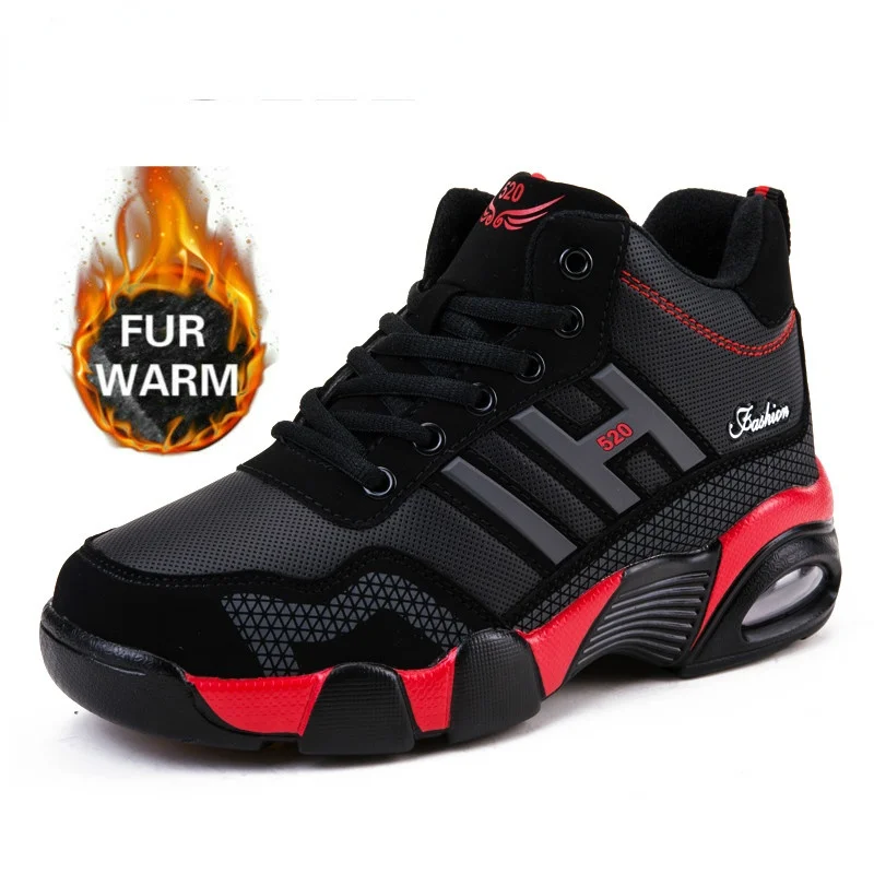 

Зимние мужские и женские плюшевые теплые водонепроницаемые спортивные повседневные ботинки для снега ботильоны с подкладкой Мужская Улич...