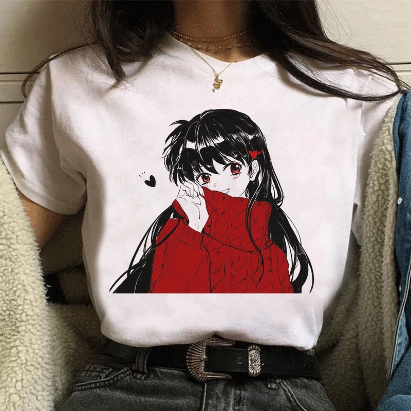 

Kawaii Japanese Anime T Shirt Women Funny Cartoon Inuyasha Printed Casual New Fashion Hot Sale Graphic Tees Female Streetwear