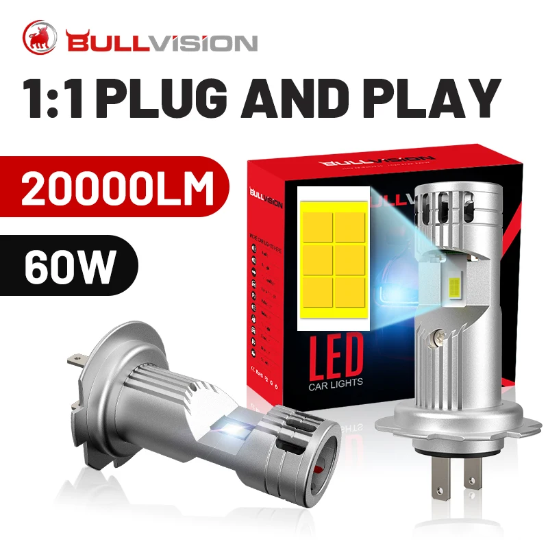 Мини турбо H7 светодиодная автомобильная лампа Автомобильные противотуманные