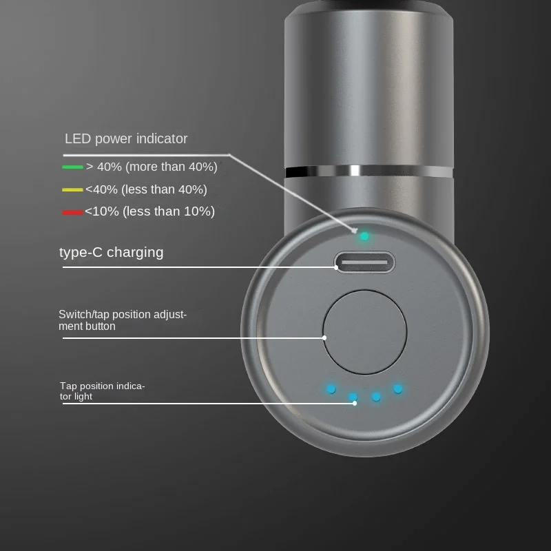Пистолет массажный Карманный Электрический для снятия боли в мышцах