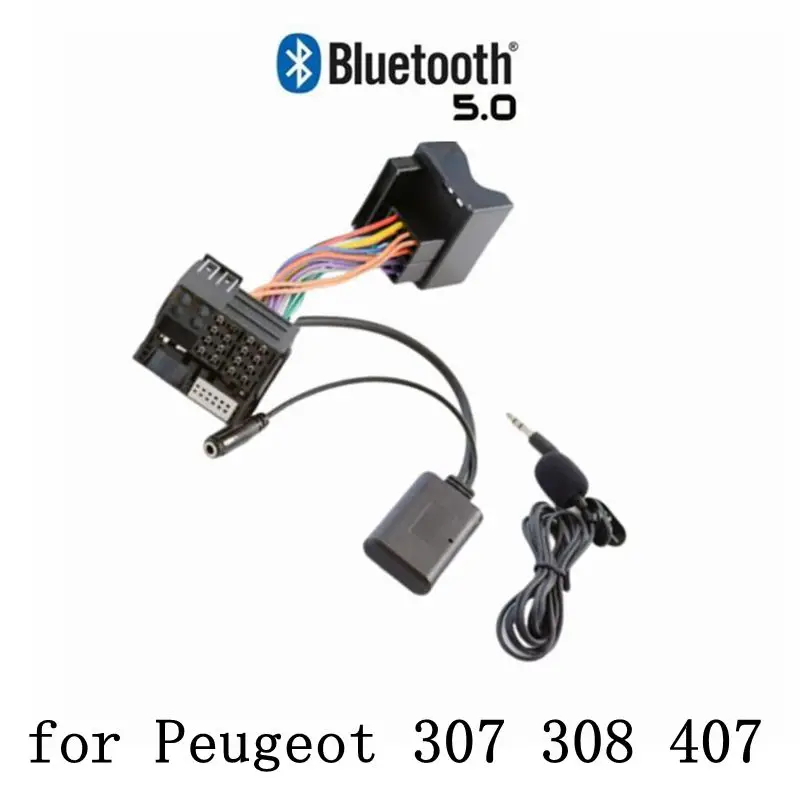 

Для Peugeot 206 207 307 301 407 для Citroen C4 C5 C6 Berlingo RD4 гарнитура для радио микрофона гарнитура Bluetooth 5,0 AUX адаптер