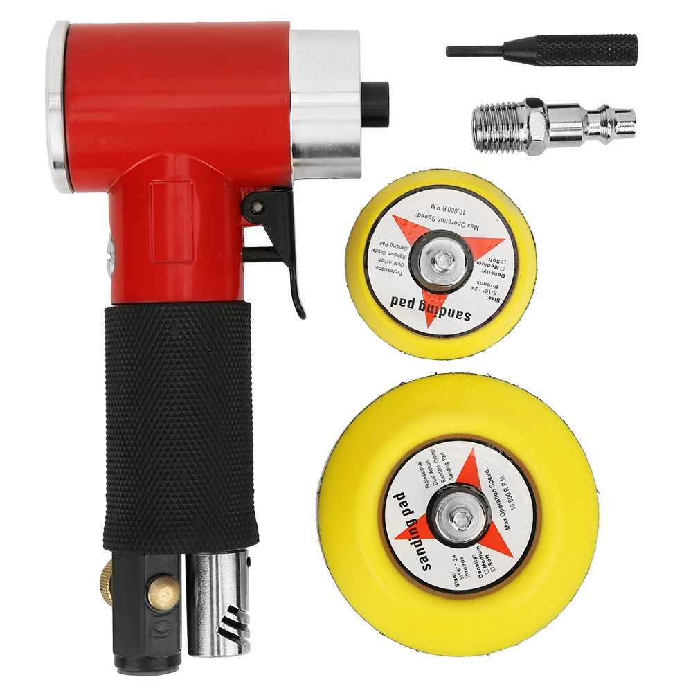 

Industrial Pneumatic Polishing Machine Air Sander Polisher with 2-3 Inches Grinding DiscAT-1500C Air Angle Sander