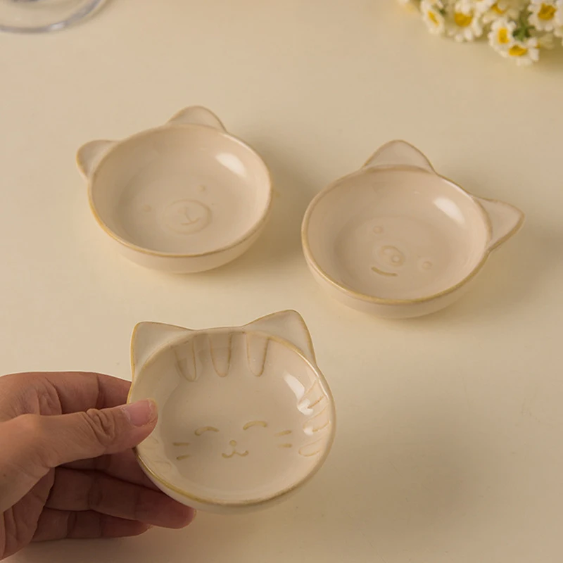 Милая Керамическая маленькая мини-тарелка для приправ горчичного Песто