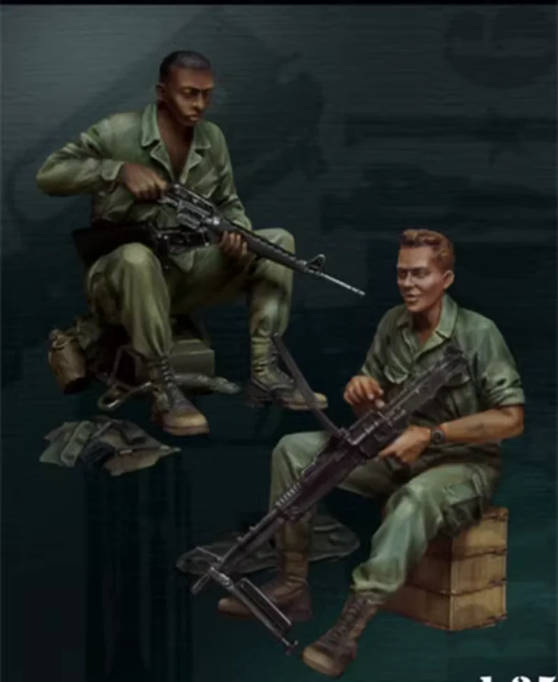 Vietnam War Us Army Maintenance Machine Gun Unassembled Unpainted Diy Gk Toys