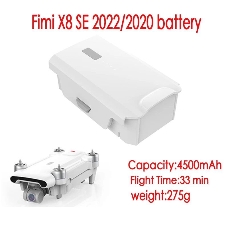 

Battery FIMI X8 SE 2020 2022 V2 Drone Intelligent Flight Batteries 4500mAh Rechargable Dron Accessories Fast Shiipping