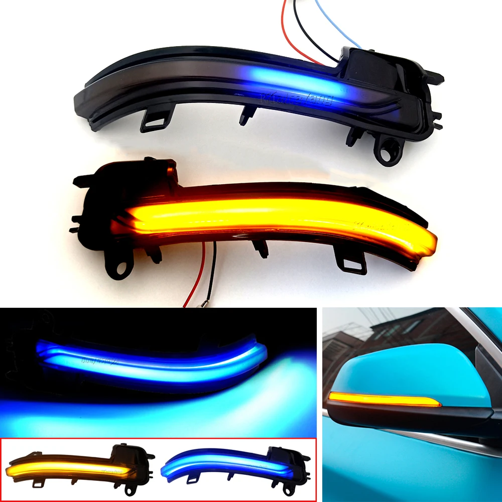 

For BMW 2 Series F45 F46 X1 F48 X2 F39 2PCS Dynamic Turn Signal Light LED Side Mirror Indicator Lamp Sequential Blinker