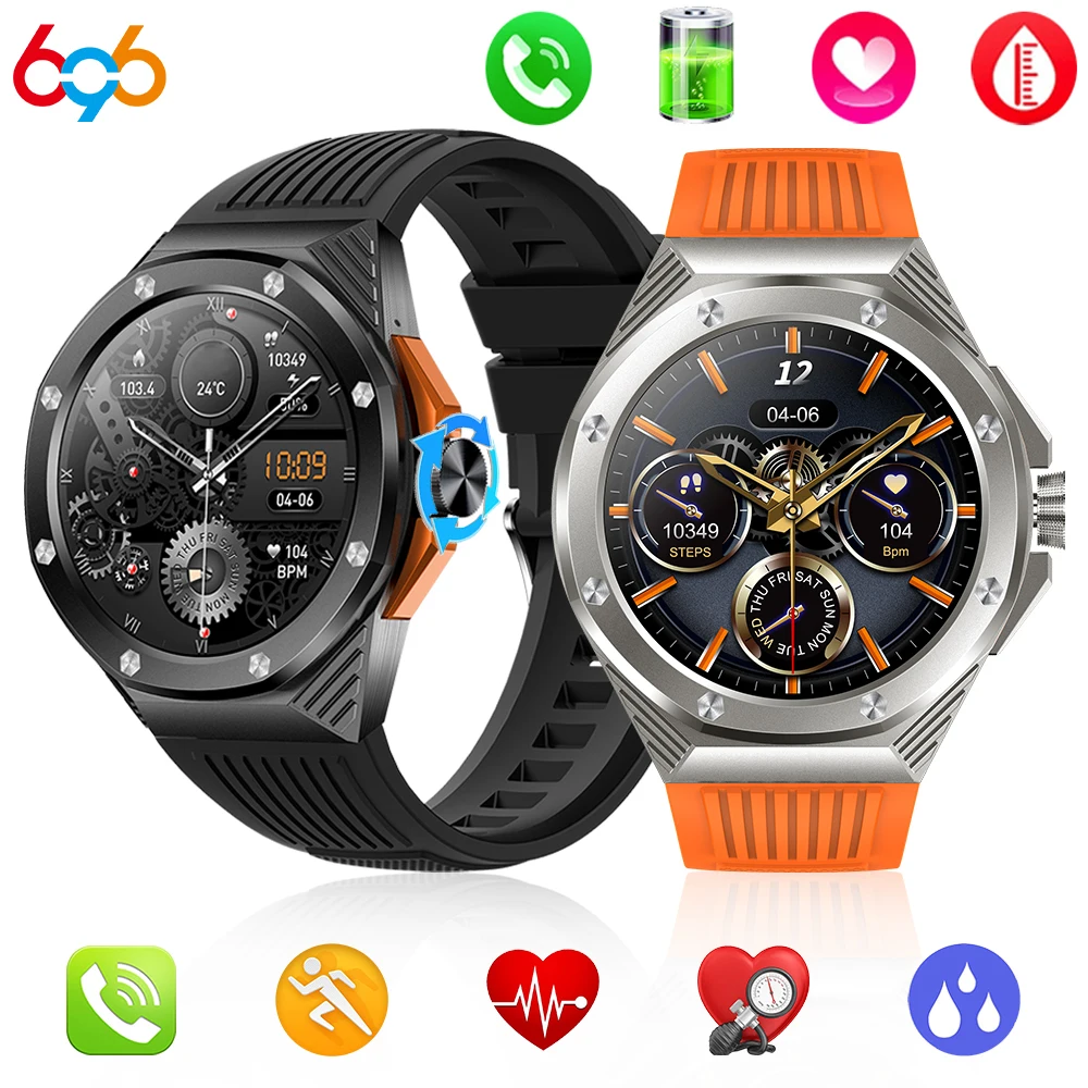 

Smart Watch HT8 Men BT Call Outdoor Sport 1.46inch Screen Heart Rate Blood Pressure Health Monitoring Smartwatch Fitness Tracker