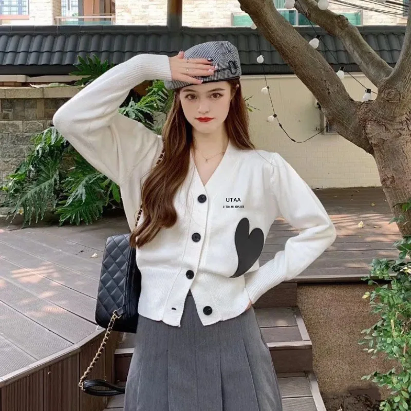 Spring 2023 new UTAA solid color lapels loose short golf coat loose Joker hem drawstring coat+short skirt ladies suit