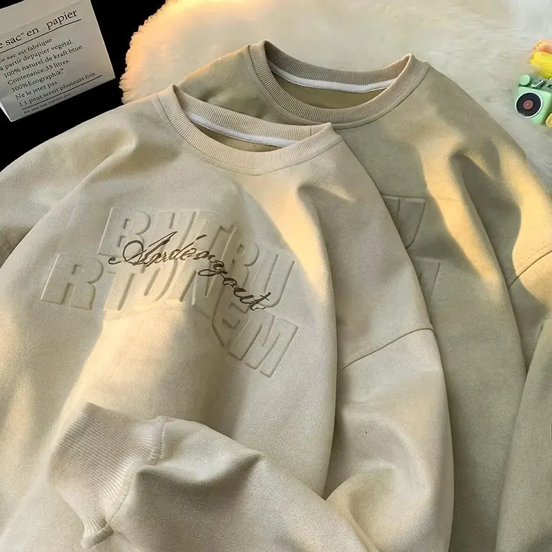 

Замшевая Толстовка Мужское осеннее модное Брендовое универсальное Свободное пальто со стальным уплотнением