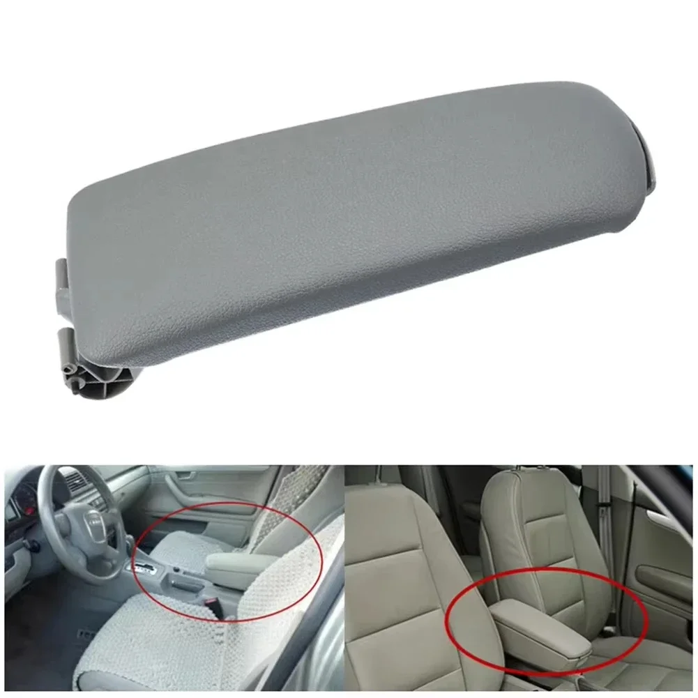 Фото 1 шт. для Audi A4 B6 B7 2002-2007, подлокотник центральной консоли, ящик для хранения, крышка, автоаксессуары, кожаный автомобильный подлокотник, защелка, крышка №2