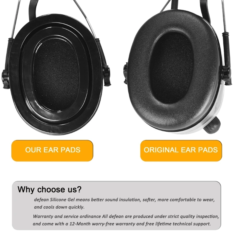 

Headphone Cooling Earpads for3M Swat Tac Headphone Cushion Earcups Ear Pads