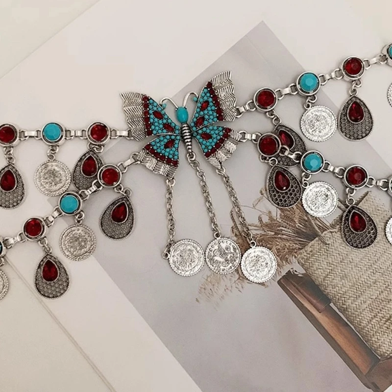 Пояс-цепочка для женщин цепочка на талию сложная подвеска платья поясная