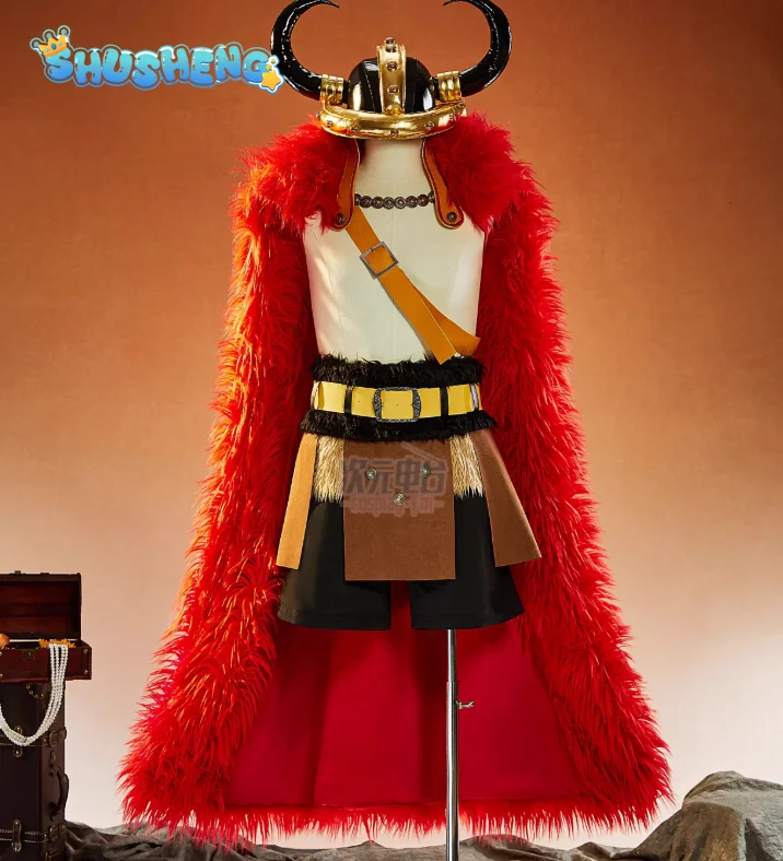 Костюм для косплея Monkey D. Luffy Elbaph: Аниме-костюм, плащ, головной убор, шорты, реквизит для Хэллоуина и карнавала, высококачественная мужская униформа (art.: 3920d99751fbd) - 3920d99751fbd