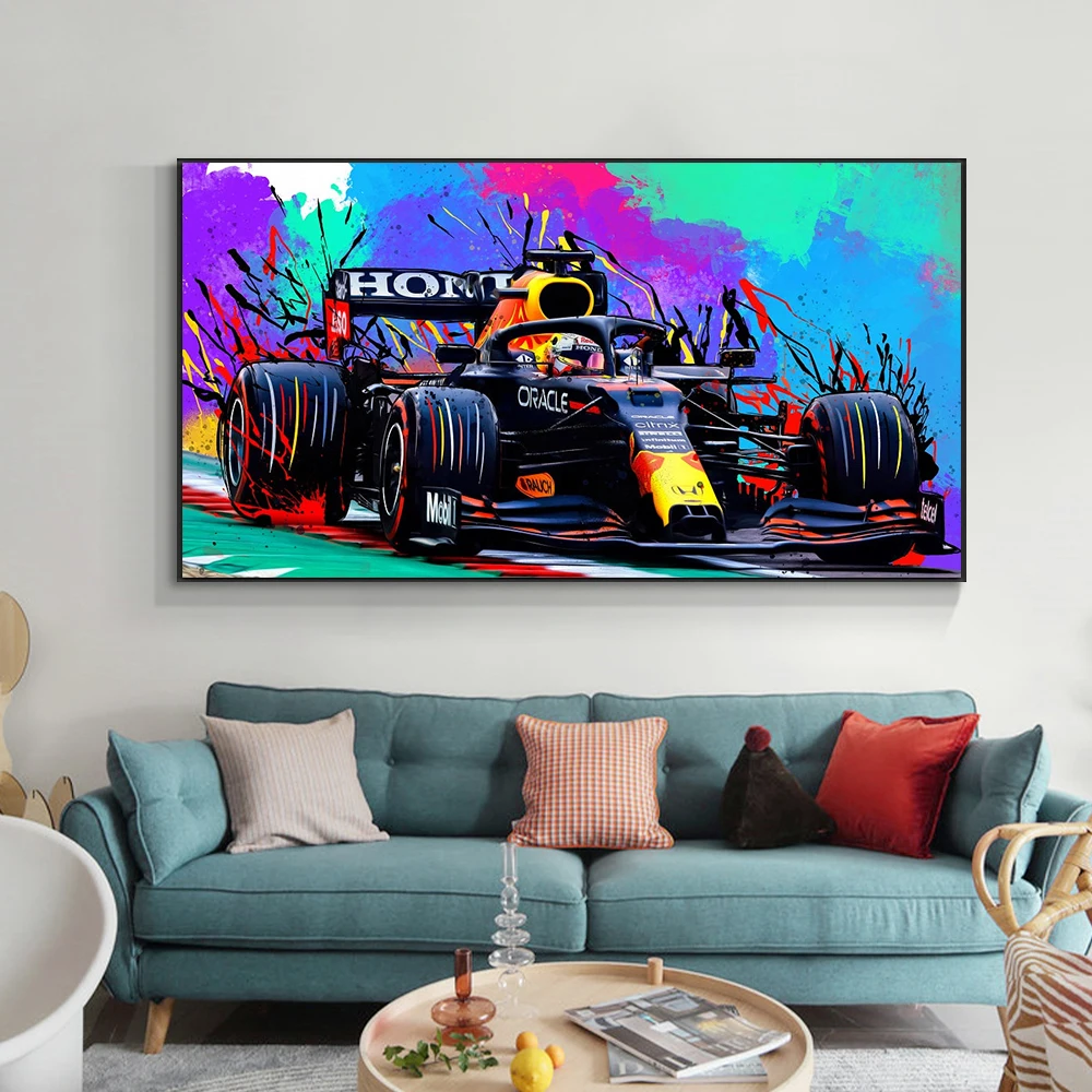 

F1 мир дневная картина плакат абстрактный граффити настенная Картина на холсте модульные картины Декор для дома гостиной