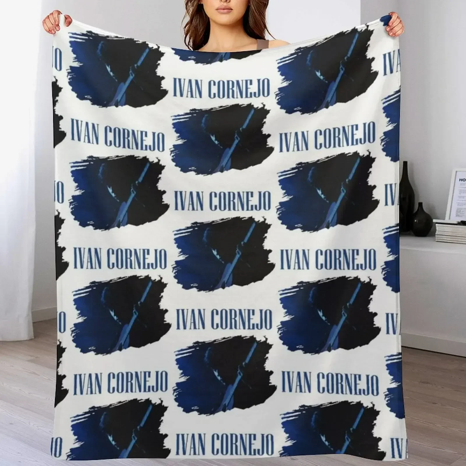 Ivan Cornejo Photo с текстом v2 Плед Фланелевые одеяла и для кровати