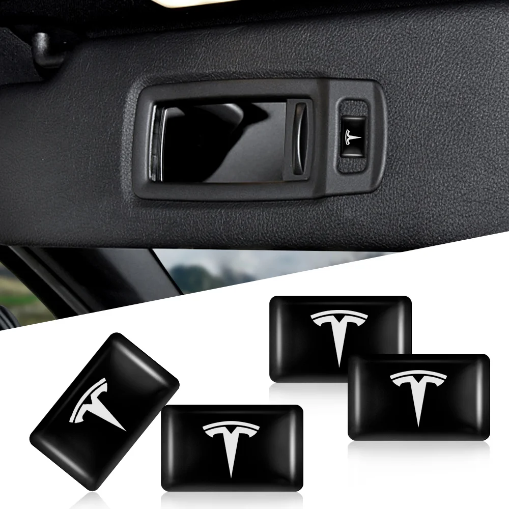 

10Pcs Car Styling Indoor Waterproof Epoxy Resin Badge Sticker For Tesla Model 3 Y S X Roadster Invader Coil Mod WYE K80