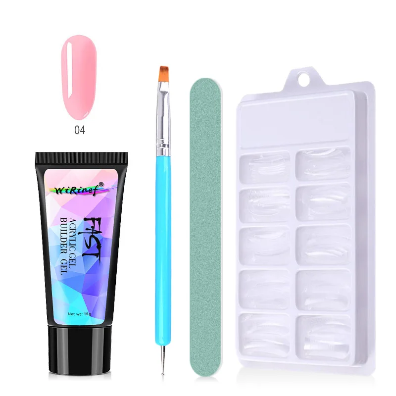 

8 Color Nail Polish Gel Accessories Nail Supplies for Professionals Pink Polygel Nail Art Brand Makeup Cosmetics Set