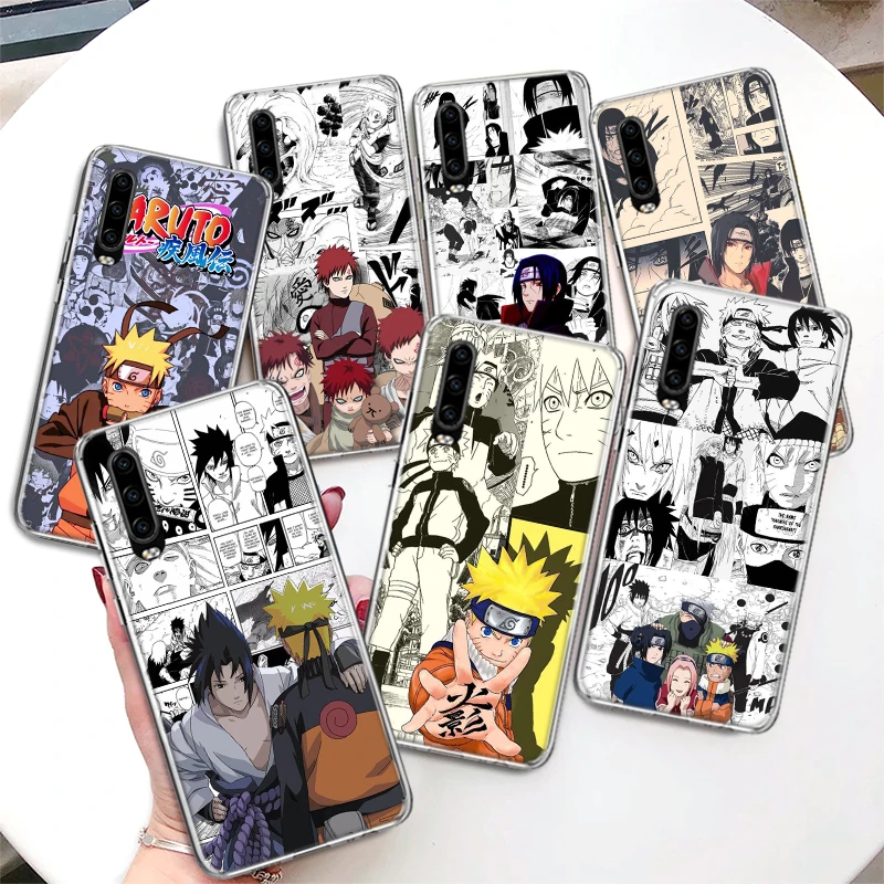 

Japanese Anime Naruto Coque Phone Case For P30 P40 Lite P20 P10 P50 Mate 20 30 40 10 Pro Luxury Pattern Customized Soft Cover