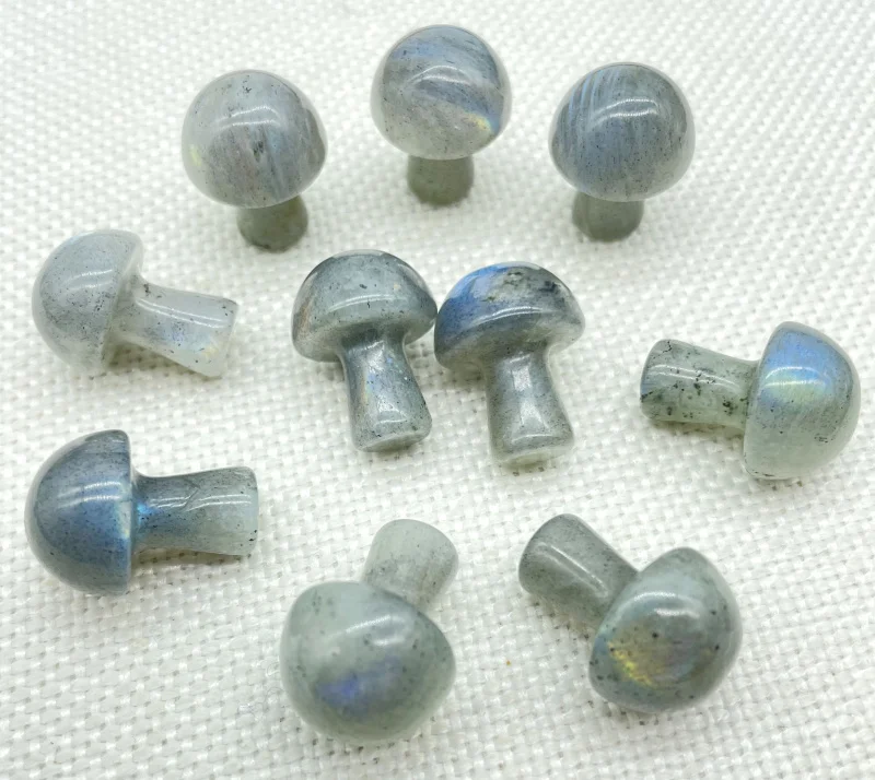 12 шт. подвеска в виде гриба флюорит лабрадорит