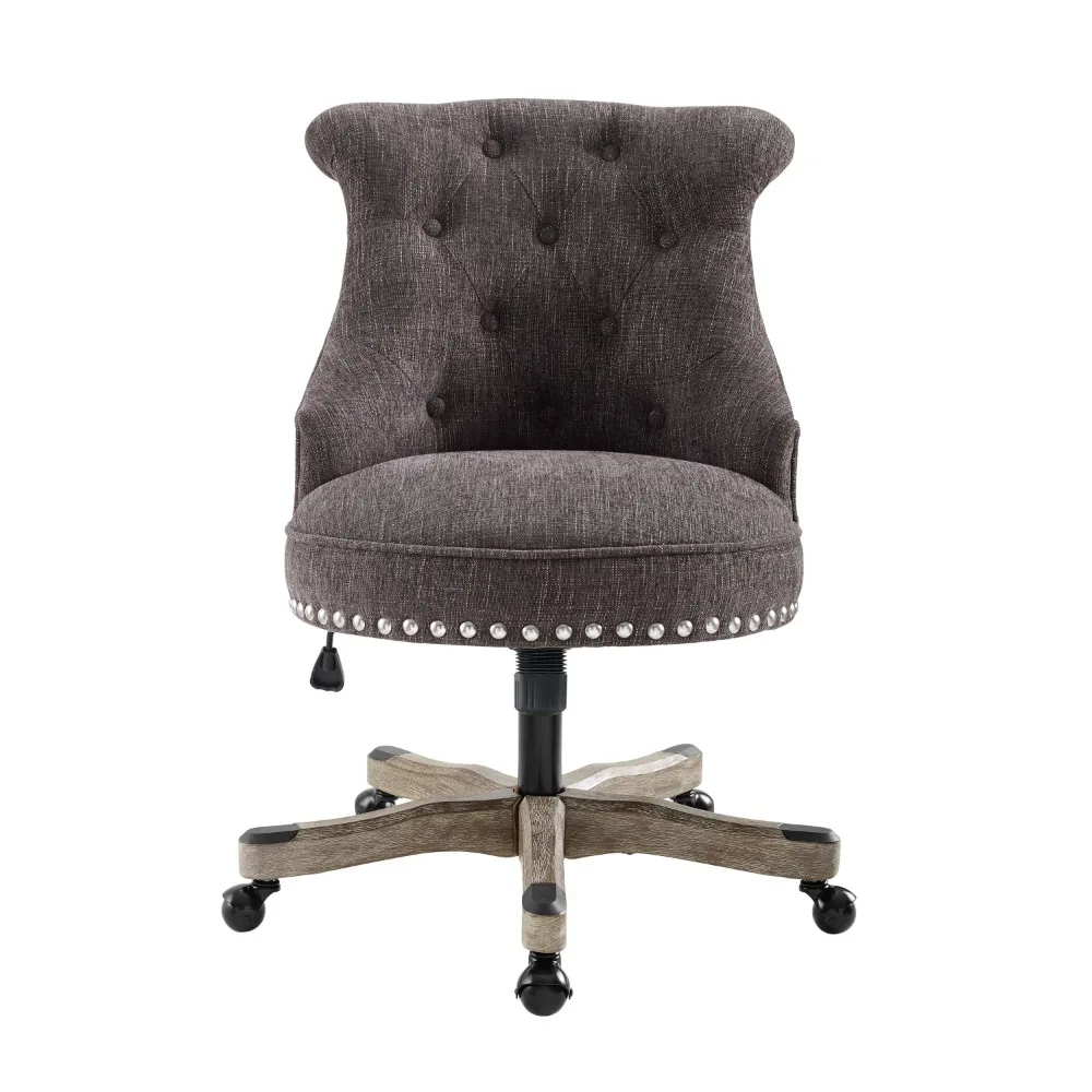 

Linon Ragan Task Chairs with Adjustable Height and Swivel, 275 lb. Capacity, Charcoal Gray