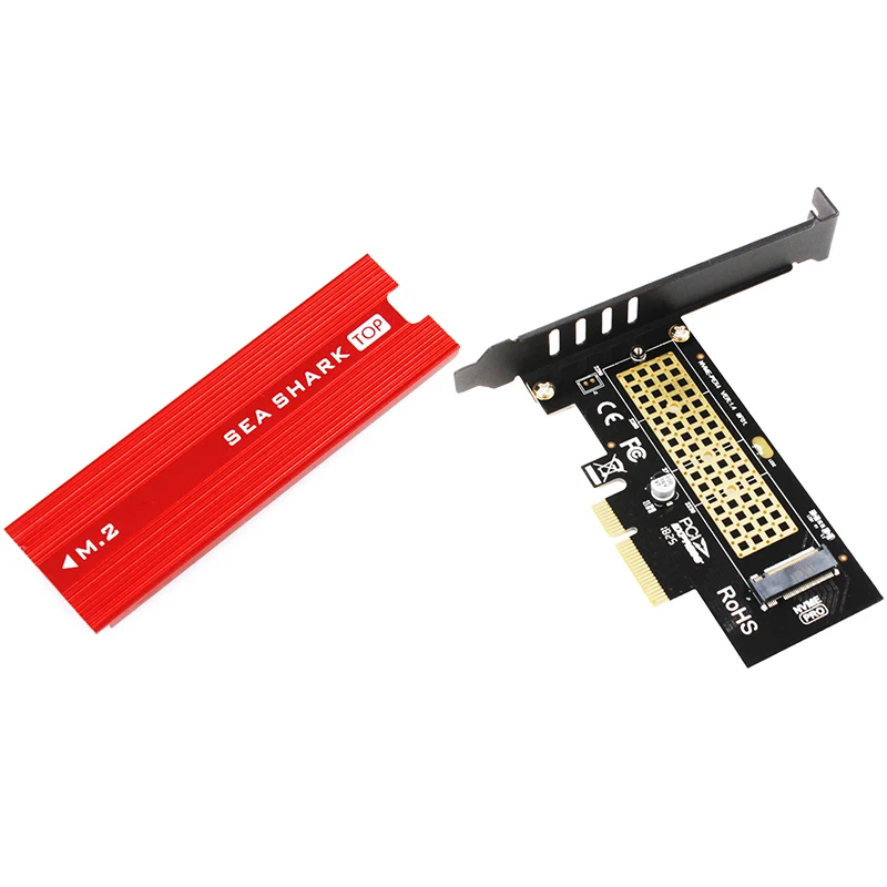 

M.2 NVMe SSD NGFF TO PCIE X4 Adapter M Key Interface Card Suppor PCI Express 3.0 X4 2230-2280 Size M.2 FULL SPEED